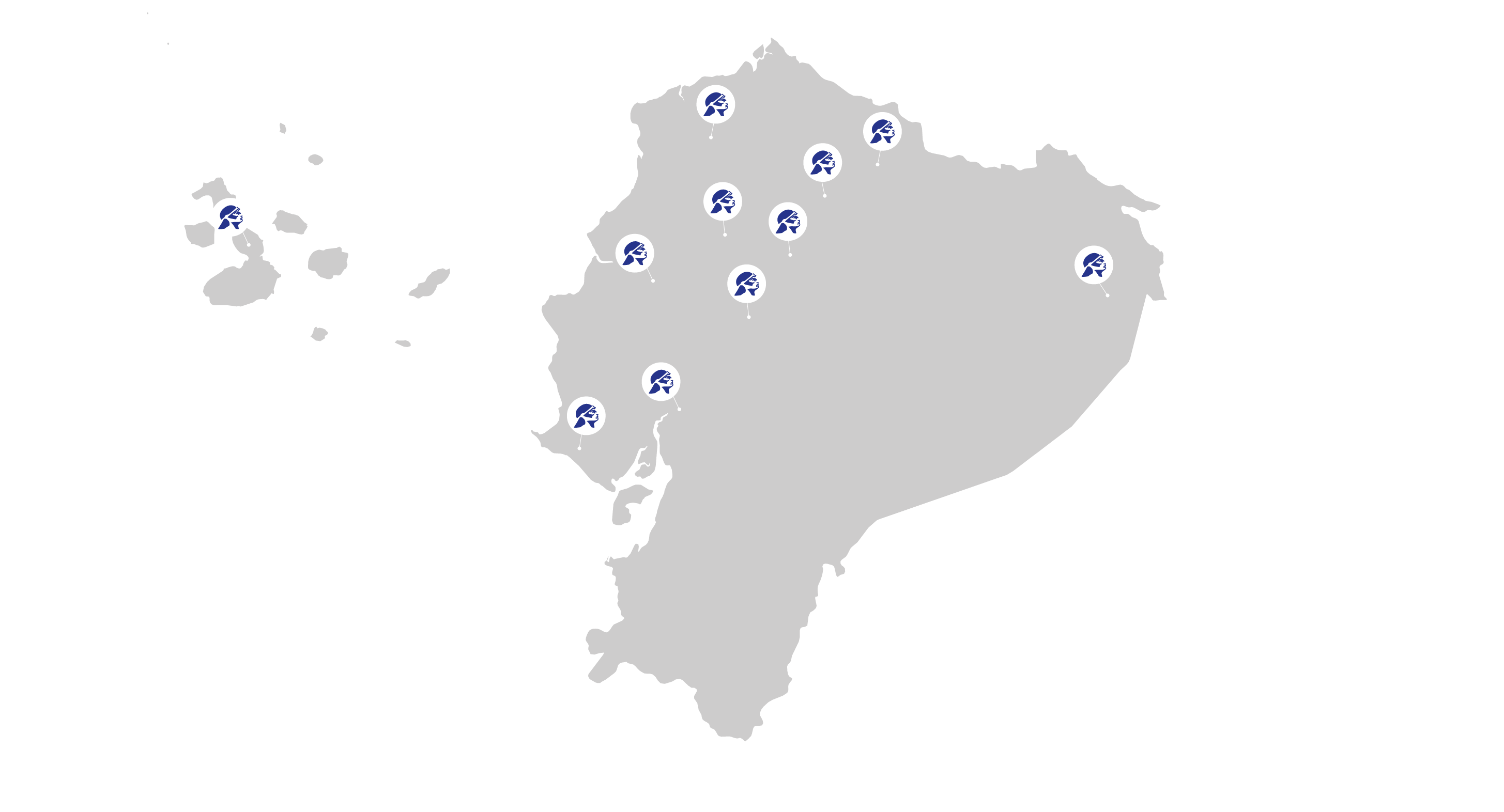 Mapa centros de apoyo ISTER